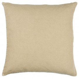 ib laursen housse de coussin lin beige carree 50 x 50 cm