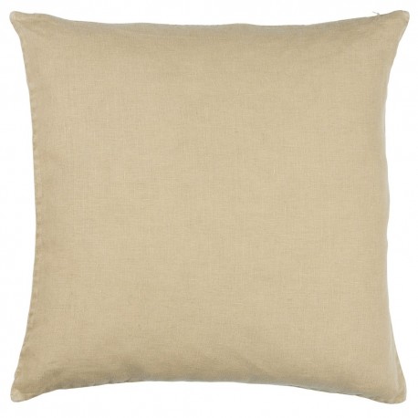 ib laursen housse de coussin lin beige carree 50 x 50 cm