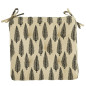 Madam Stoltz beige bedrucktes Stuhlkissen aus Baumwolle Madam Stoltz beige bedrucktes Stuhlkissen aus Baumwolle