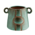 madam stoltz vase decoratif terracotta vert