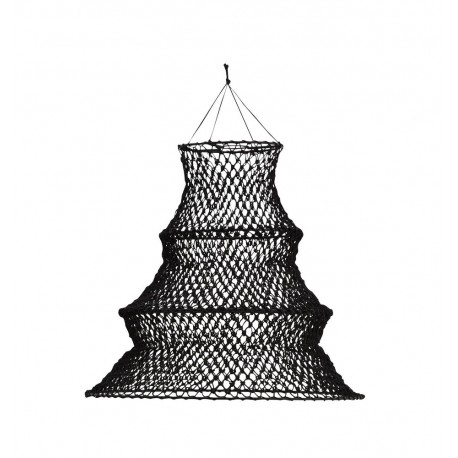 madam stoltz abat jour suspension macrame jute noir