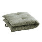 madam stoltz matelas de fauteuil coton imprime vert kaki madam stoltz matelas de fauteuil coton imprime vert kaki