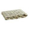madam stoltz matelas de transat coton imprime beige noir