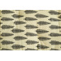 madam stoltz matelas de transat coton imprime beige noir madam stoltz matelas de transat coton imprime beige noir