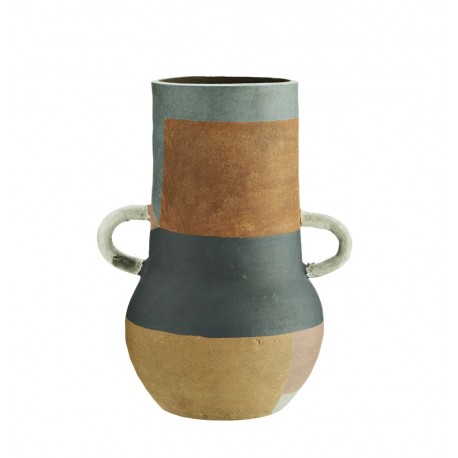 madam stoltz vase terracotta multicolore