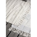 Petit tapis coton rayures IB Laursen écru beige