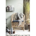 petit tapis coton ecru rayures beiges 60 x 90 cm ib laursen