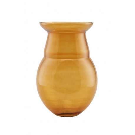 house doctor airy vase elegant chic verre jaune moutarde