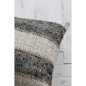 Housse de coussin rectangulaire long rayé House Doctor Linn gris