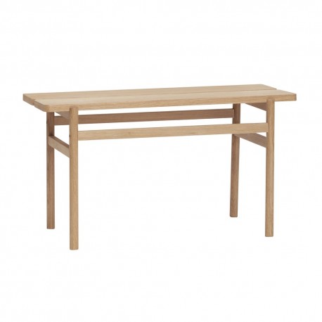 Petit banc bois chêne design épuré Hübsch