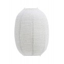 Abat-jour suspension coton ovale lampion House Doctor Stitch écru