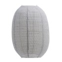house doctor stitch lanterne abat jour suspension coton gris ovale