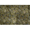 madam stoltz grand matelas de transat coton fleuri vet kaki