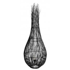 lampadaire en tiges de bambou noir muubs fishtrap s