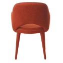 pols potten cosy fauteuil confortable avec accoudoirs textile rouille