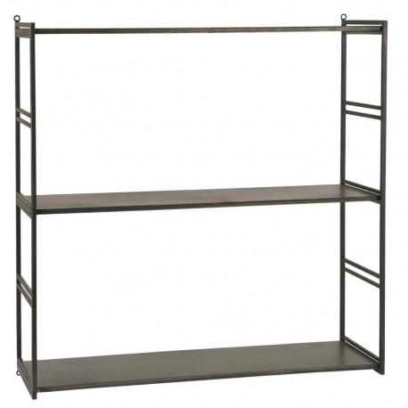 ib laursen etagere murale etroite industrielle 3 tablettes metal noir