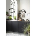 Étagère murale étroite industrielle 3 tablettes métal IB Laursen noir