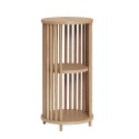 hubsch table d appoint de rangement bois clair style scandinave