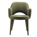 pols potten cosy fauteuil de table confortable tissu vert kaki