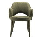 Fauteuil de table confortable tissu Pols Potten Cosy vert