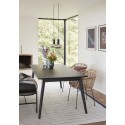 hubsch suspension contemporaine ronde verre miroir metal noir