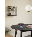 etagere murale carree design metal bois noir 2 tablettes hubsch