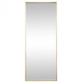 tres grand miroir mural rectangulaire cadre bois clair hubsch 889042