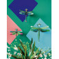 decoration murale libellules vertes studio roof set de 3