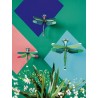 decoration murale libellules vertes studio roof set de 3