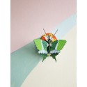 decoration murale insecte papillon machaon vert studio roof