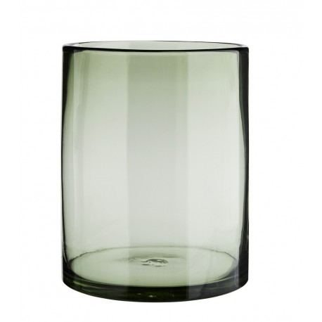 Vase verre cylindre Madam Stoltz vert