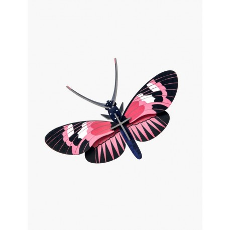 papillon heliconius rose decoration murale studio roof - Kdesign