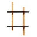 muubs oaks module etagere murale chene metal noir