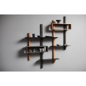 muubs oaks module etagere murale chene metal noir