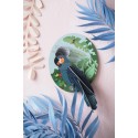 decoration murale oiseau perroquet gris studio roof