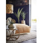 Coussin rond coton plissé imprimé Madam Stoltz marron Coussin rond coton plissé imprimé Madam Stoltz marron