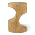 pols potten double arch tabouret bout de canapé bois sculpte