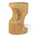 pols potten double arch tabouret bout de canapé bois sculpte