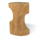 Tabouret bout de canapé bois sculpté Pols Potten Double Arch