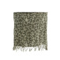 madam stoltz abat jour pour suspension tissu imprime vert kaki