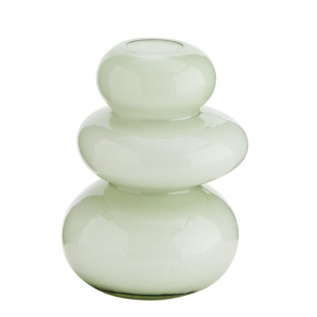 vase en verre forme organique madam stoltz vert