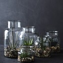 madam stoltz vase bocal terrarium verre transparent