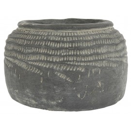 Cache-pot en béton gris vintage brocante IB Laursen Cleopatra