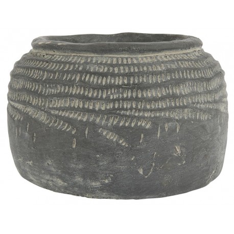 Cache-pot en béton gris vintage brocante IB Laursen Cleopatra