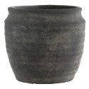 cache pot vintage vieilli beton noir ib laursen athens