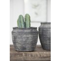 cache pot vintage vieilli beton noir ib laursen athens