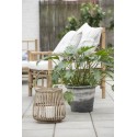 lanterne decorative en bambou verre avec poignee ib laursen