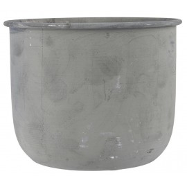 Cache-pot métal gris vintage IB Laursen