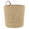 Petit panier de rangement cylindrique en jonc de mer tresse IB Laursen