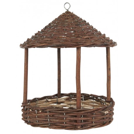 mangeoire pour oiseaux jardin saule naturel tresse ib laursen